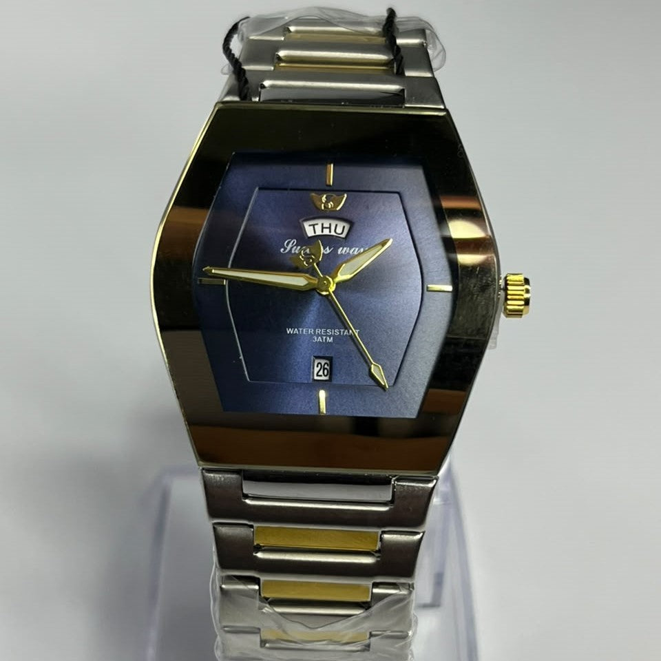 Success Luxury Hexagonal Two-Tone Chain Watch
