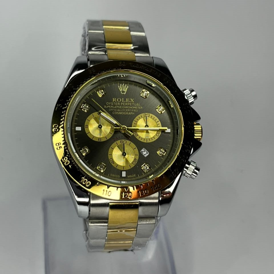 Rolex Daytona Edition Two-Tone Chain Watch