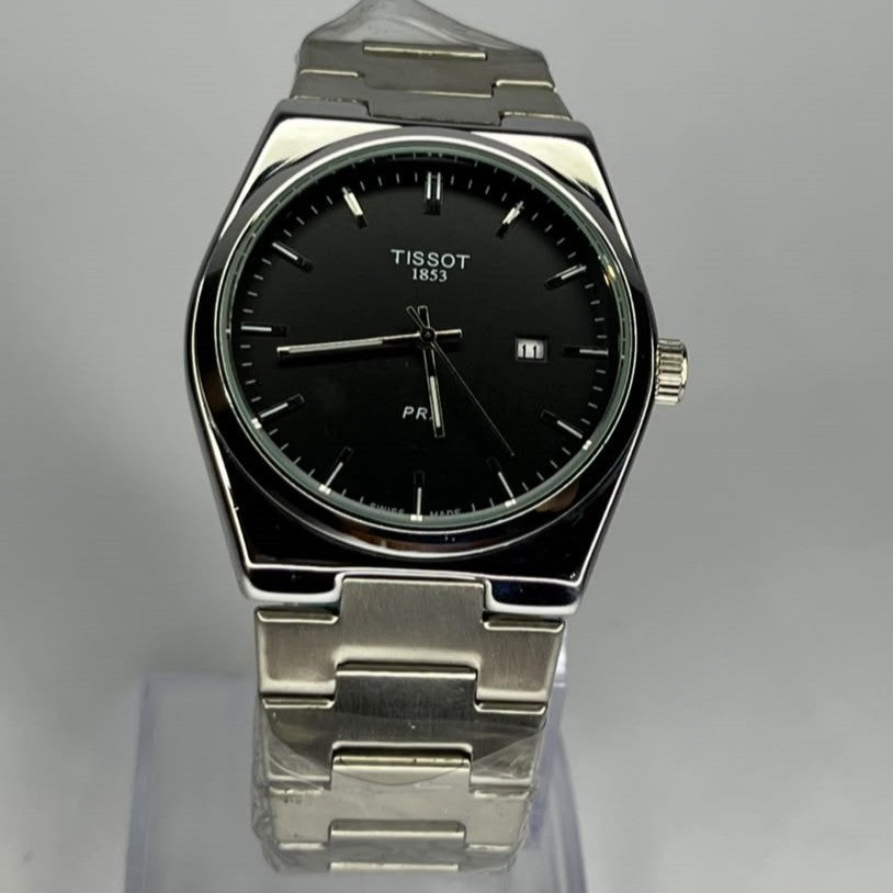 TISSOT PRX QUARTZ GREEN DIAL WATCH