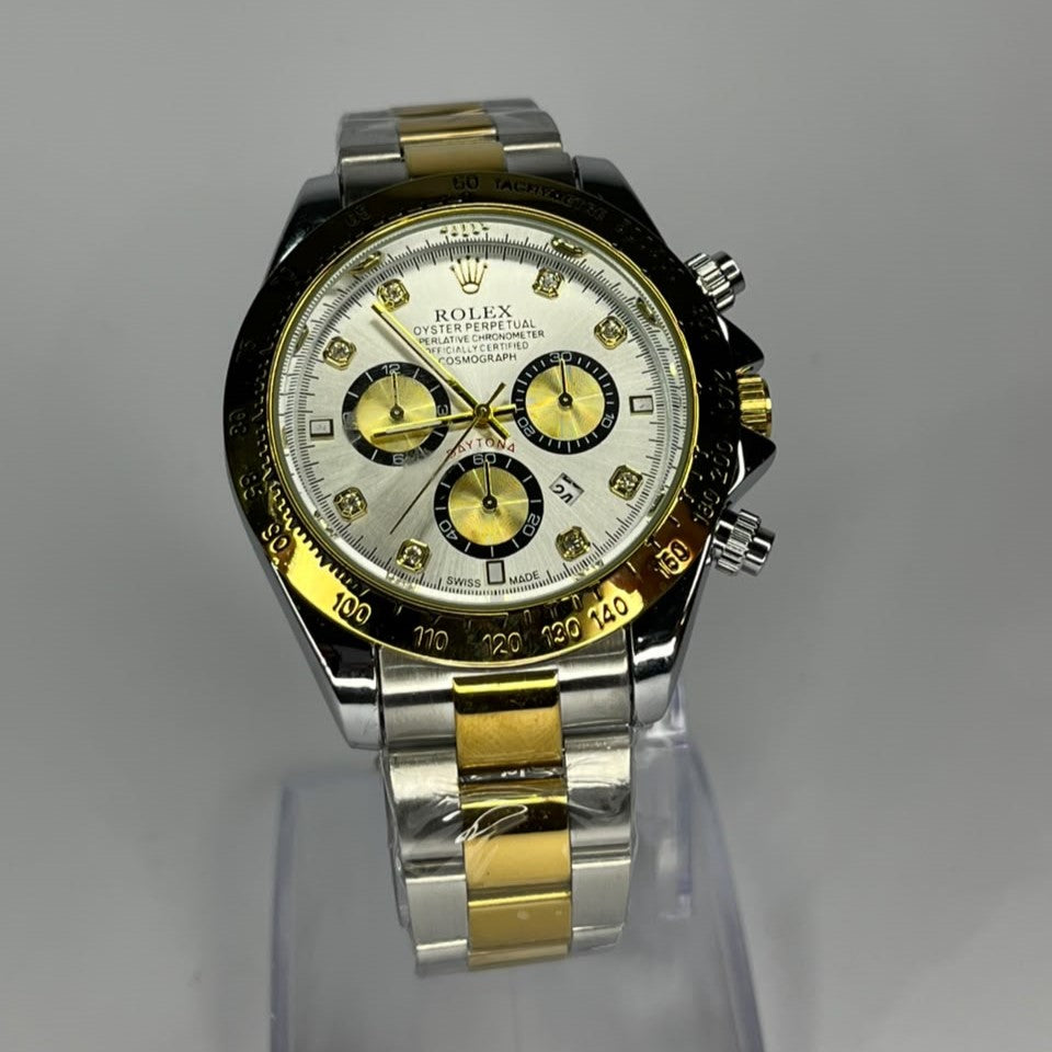 Rolex Daytona Edition Two-Tone Chain Watch